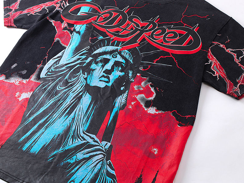 GODSPEED Statue of Liberty Graphic T-Shirt