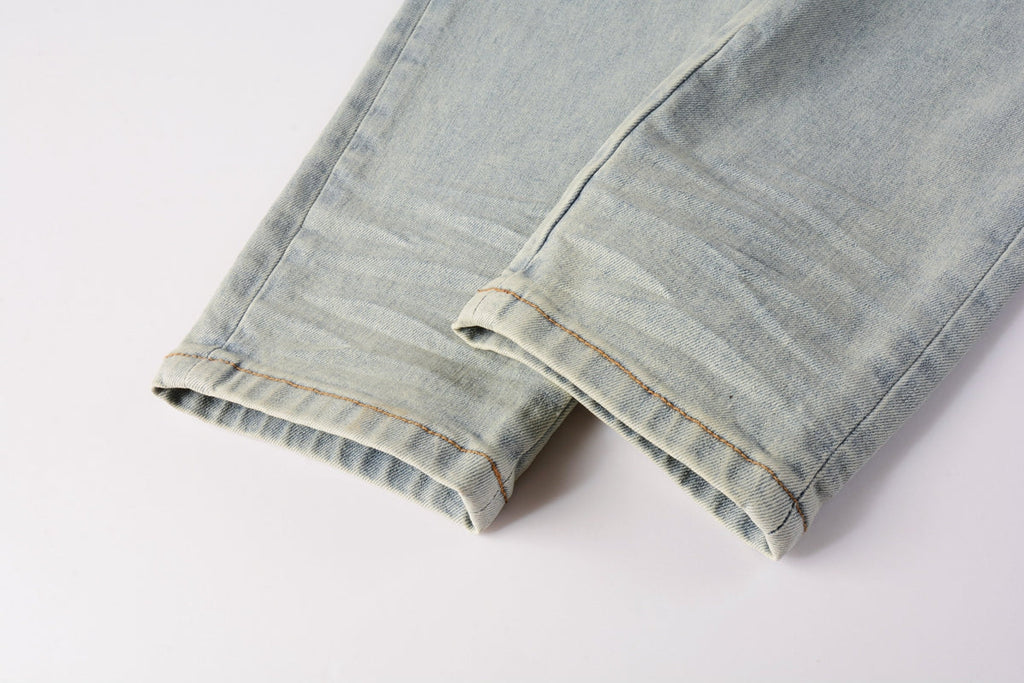 AMIRI Slim Fit Distressed Jeans – Full Length Denim
