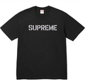 Supreme SS26 Hard Tee — Black / White / Navy