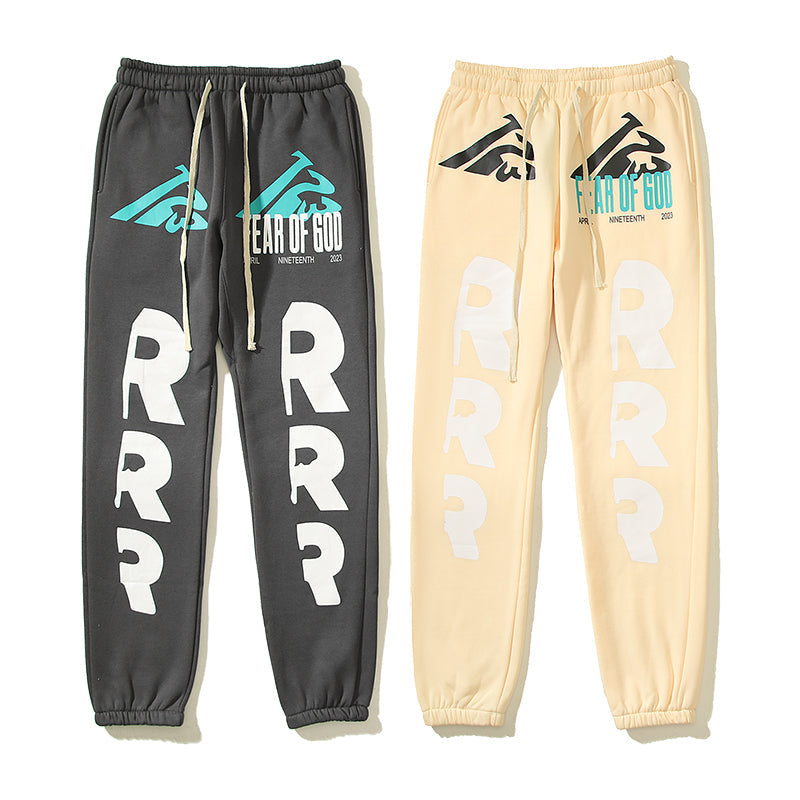 Fear Of God × RRR123 April Nineteenth 2023 Collab Sweatpants – Apricot / Grey