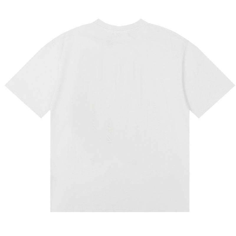 RHUDE Saint Malo Castle Graphic T-Shirt – Apricot / Black / White