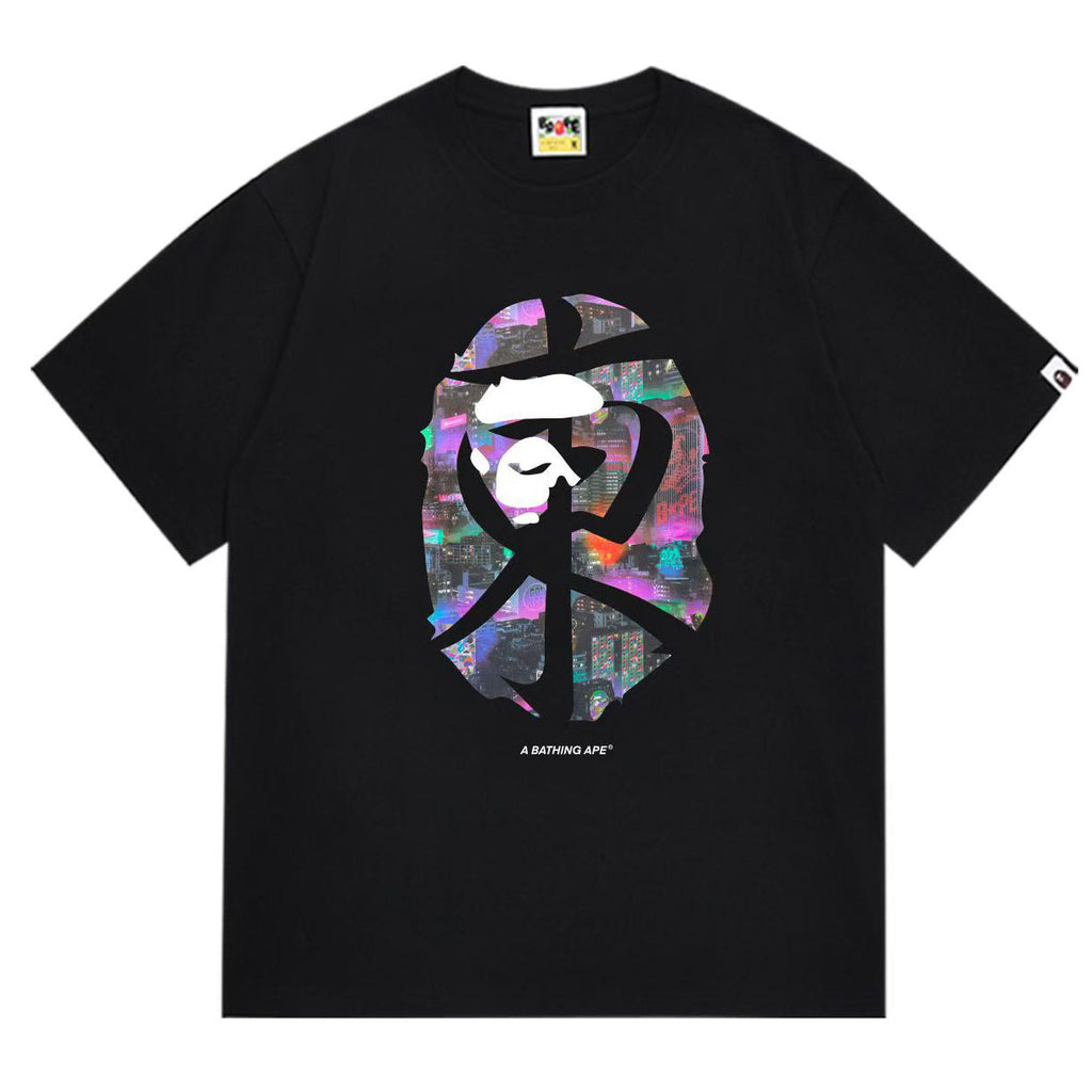 BAPE Ape Head Graphic Tee – Relaxed Fit Cotton Crewneck
