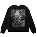 Purple Brand Logo Printed Sweatshirt (Black)