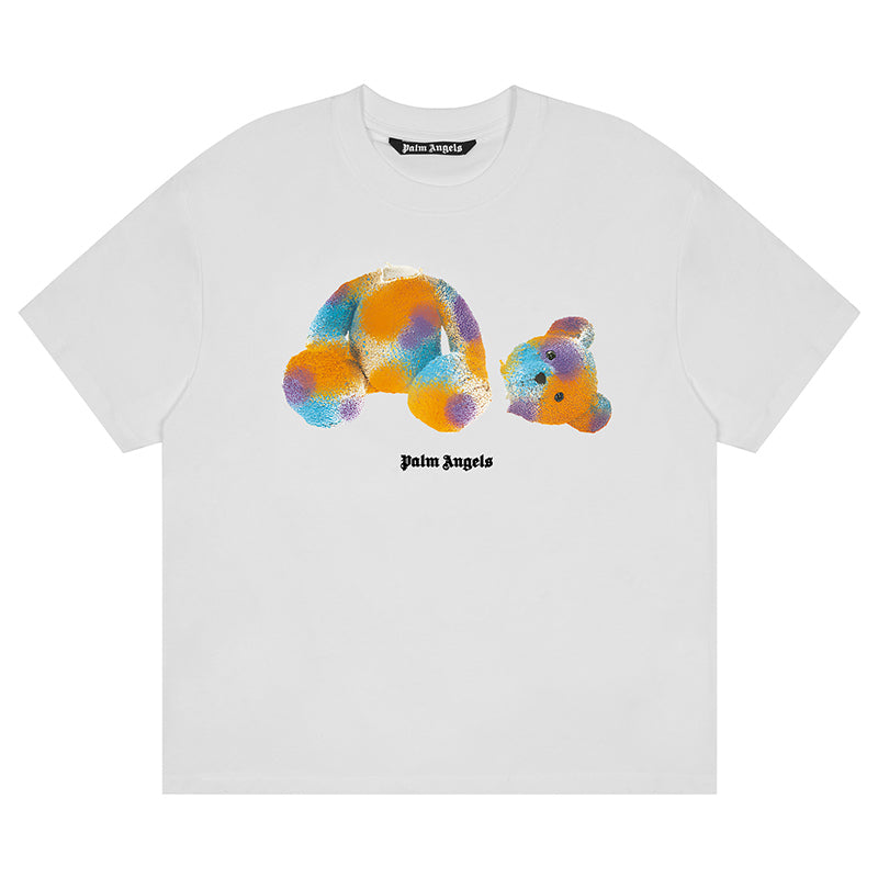 Palm Angels Broken Bear Tie-Dye Graphic T-Shirt
