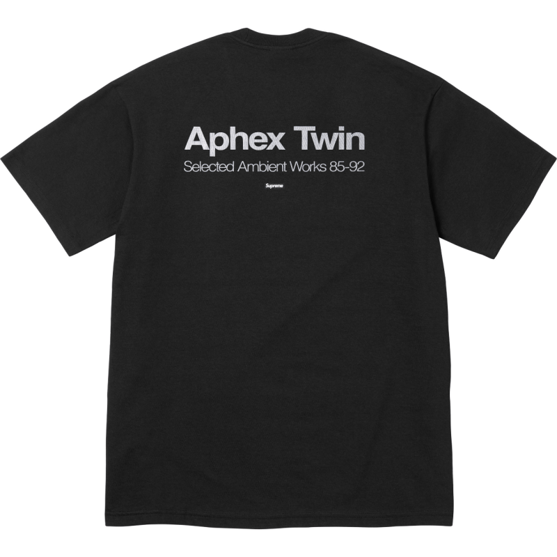 Supreme 25SS Aphex Twin Ambient Works Tee – Black / White