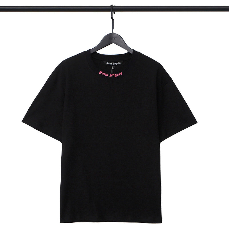Palm Angels 3D Pink Shadow Gothic Back Logo Oversized T-Shirt