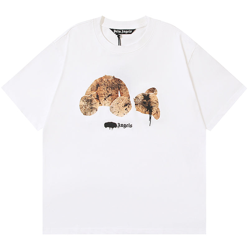 Palm Angels Decapitated Bear T-Shirt – Black & White | 100% Cotton