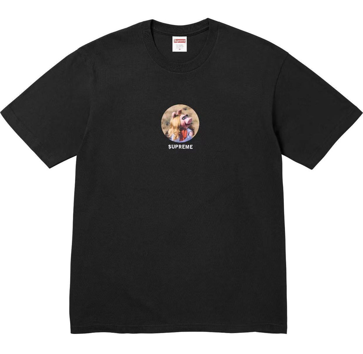 Supreme 25SS Miss Piggy Tee – Black / White
