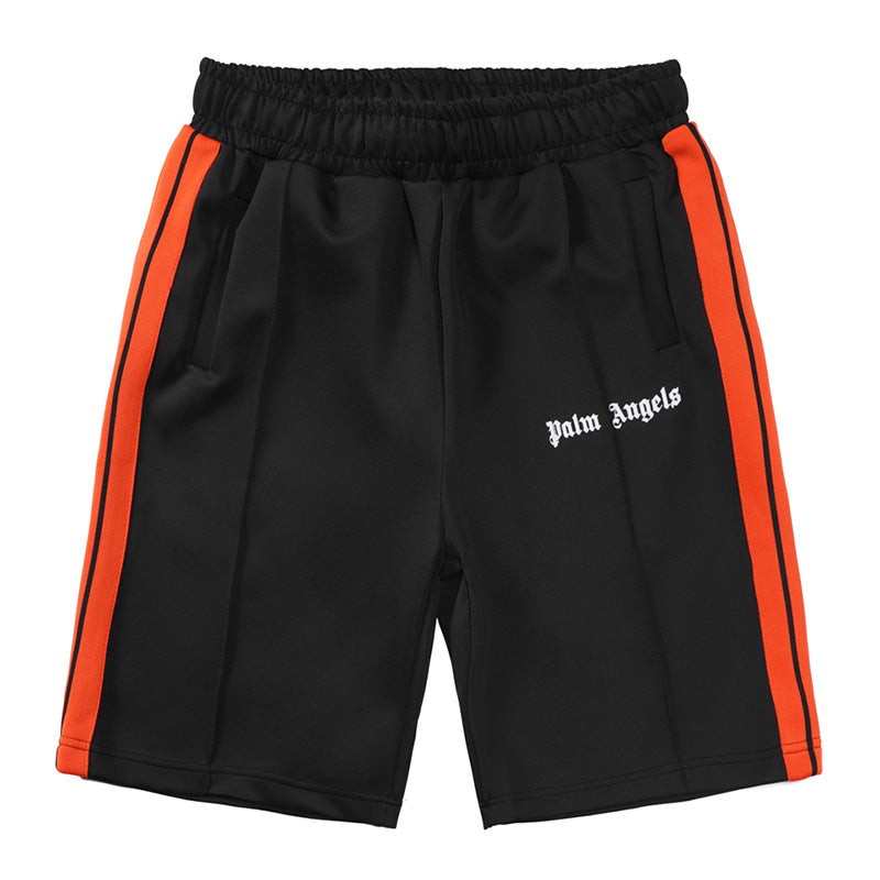 Palm Angels Sports Shorts – Orange & Black | Cotton