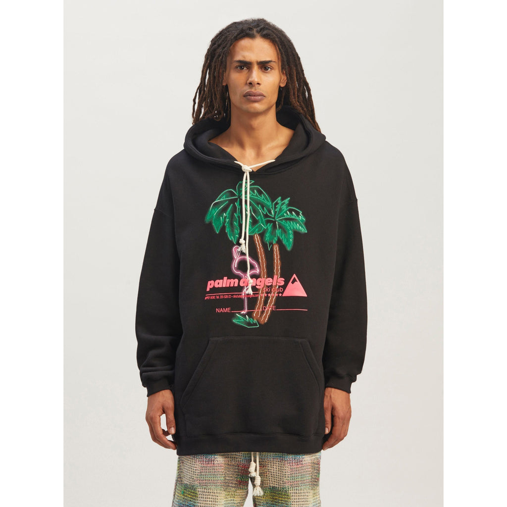 Palm Angels Hoodie – Men's Premium Cotton Hoodie | Black & Apricot