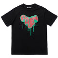 Palm Angels Dripping Heart PALM Graffiti Graphic T-Shirt