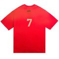 Fear of God 7 Digital Print T-Shirt – Red / Royal Blue / Light Gray