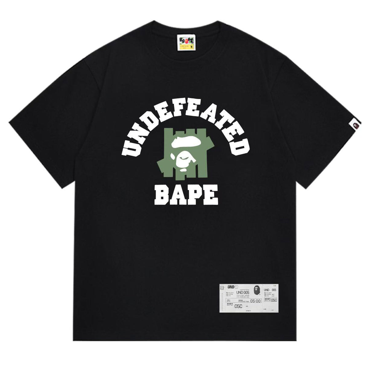 BAPE Ape Head Graphic Tee - Black & White