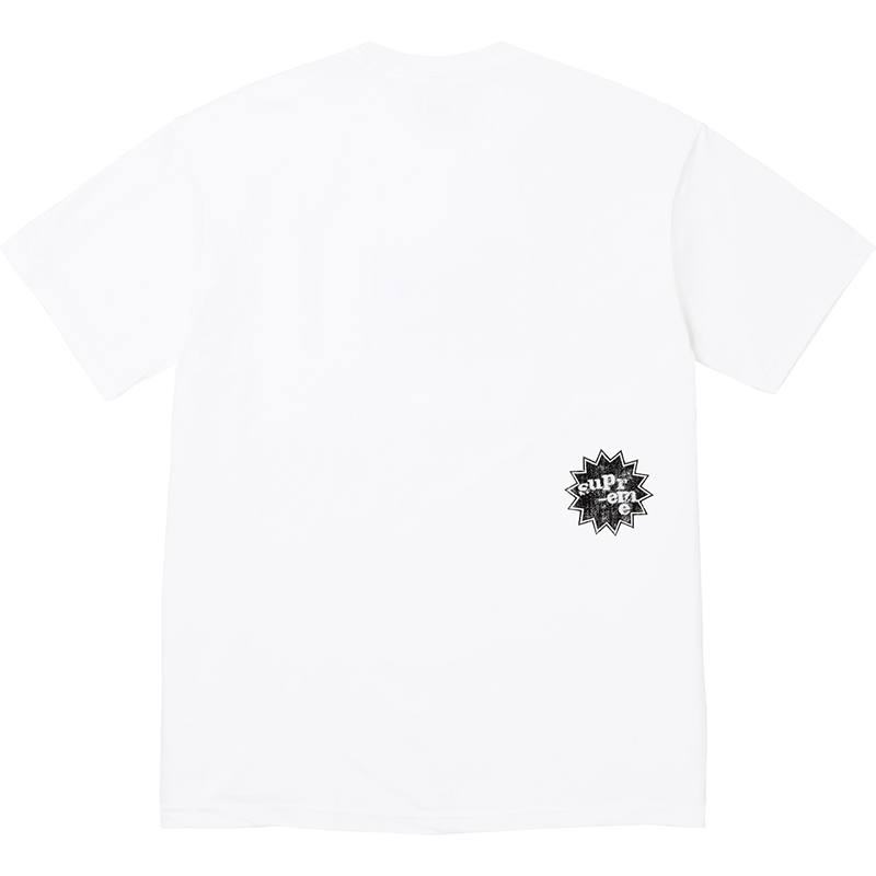 Supreme God Save Us Tee — Black / White