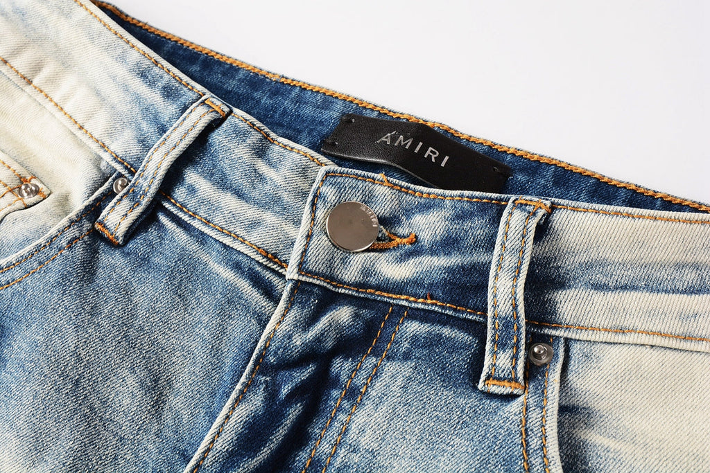 AMIRI Skinny Destroyed Jeans – Full Length Denim