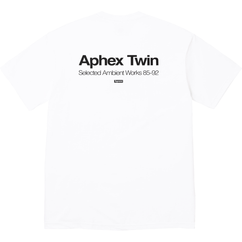 Supreme 25SS Aphex Twin Ambient Works Tee – Black / White