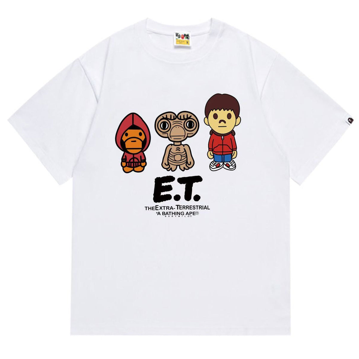 BAPE Ape Head Graphic Tee – Crew Neck Relaxed Fit