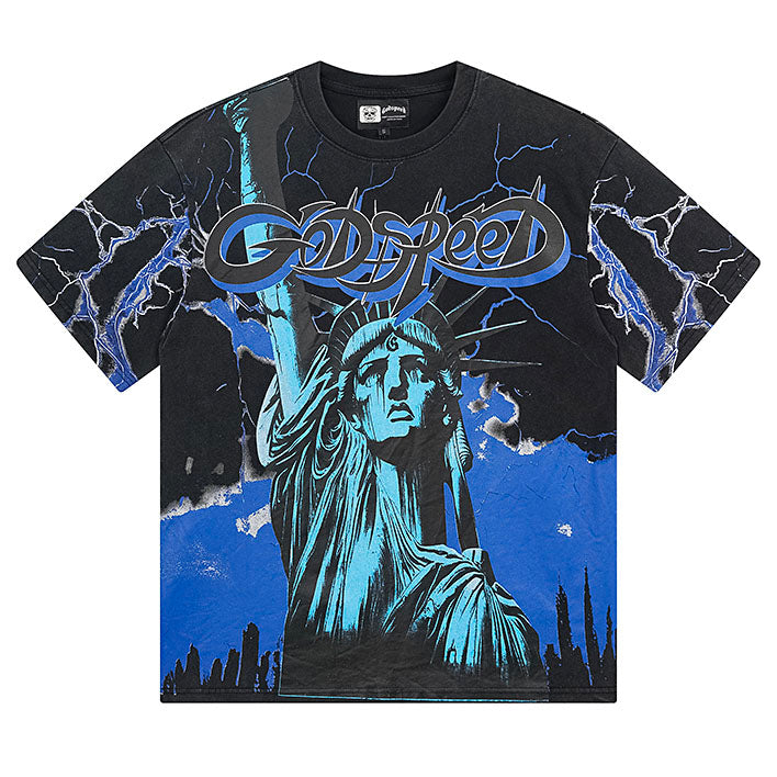 GODSPEED Statue of Liberty Graphic T-Shirt