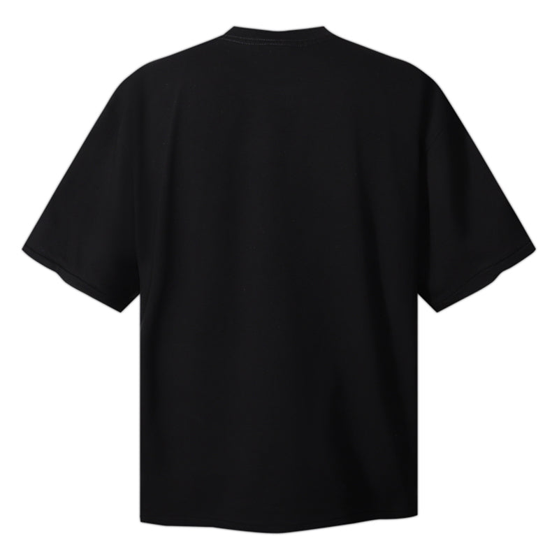 RHUDE Split Petrol Logo Tee – White / Black