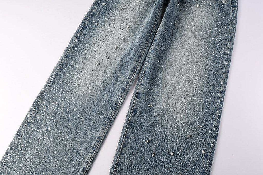 Purple Brand Crystal Diamond Skinny Jeans #9129