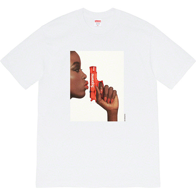 Supreme 21SS Water Pistol T-Shirt — Black / White / Navy / Pink