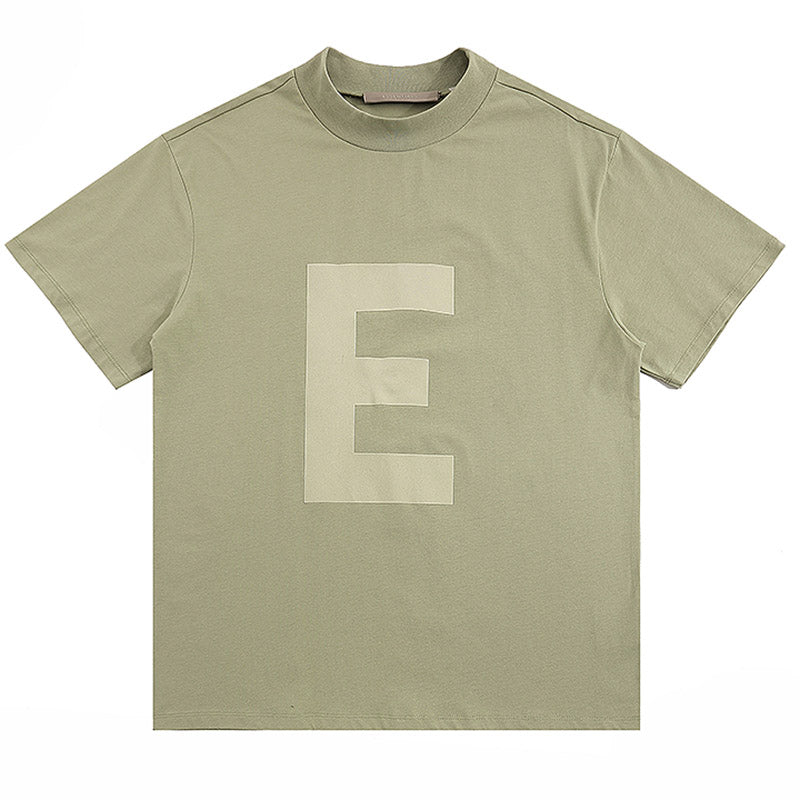 Fear of God Essentials Big E T-Shirt – Black / Gray / Fruit Green