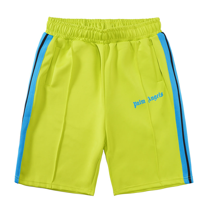 Palm Angels Sports Shorts — Green Yellow