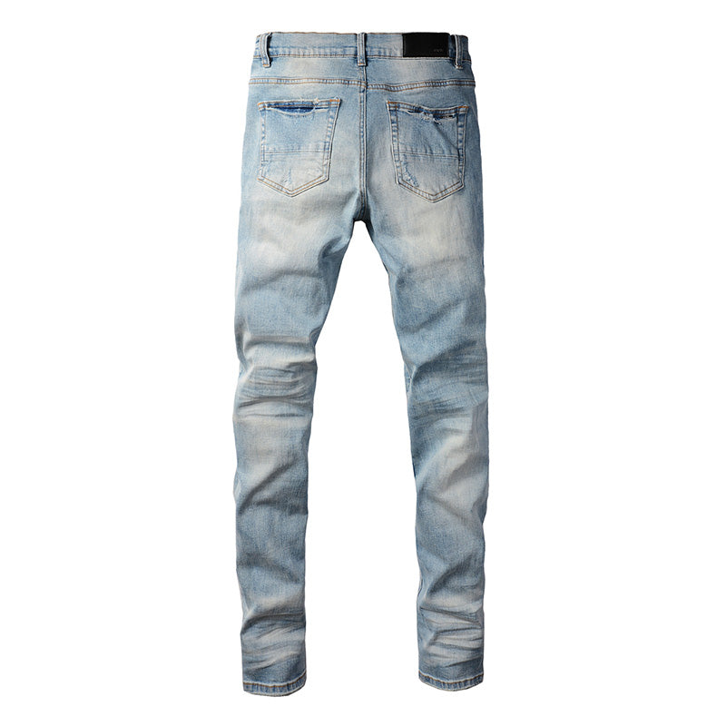 AMIRI Slim Fit Distressed Jeans – Full Length Denim