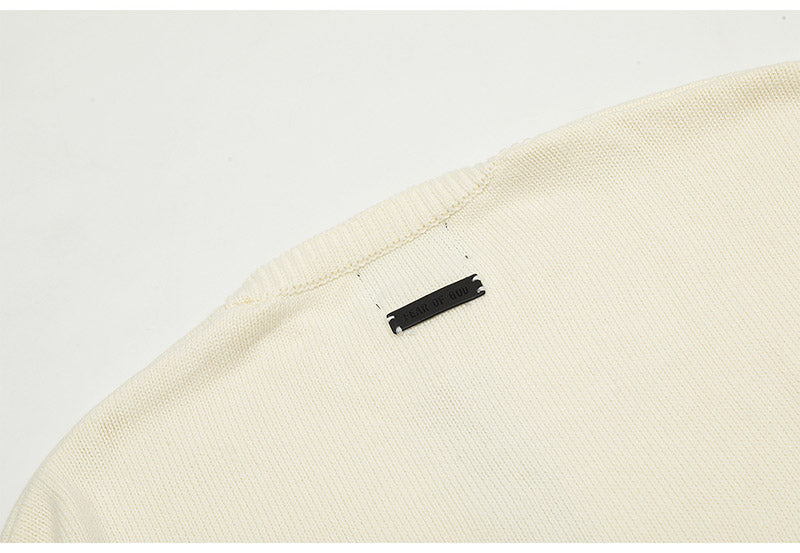Fear of God Solid Color Fish Mouth Round Neck Sweater