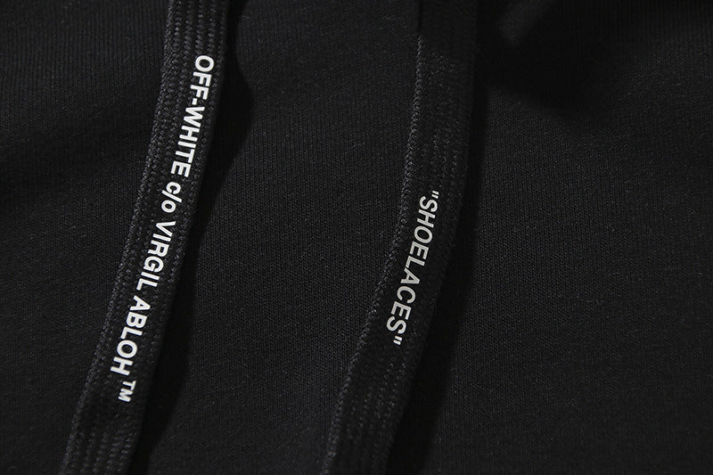 Off-White Color Gradient Arrow Hoodie – Blue to Orange Ombre