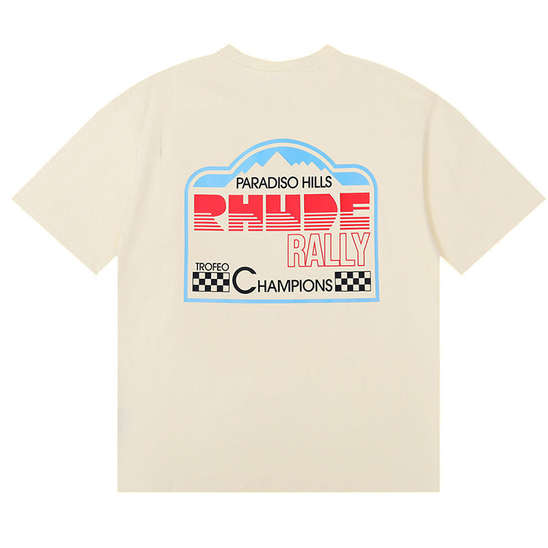 RHUDE Black Dove Lettering Print T-Shirt