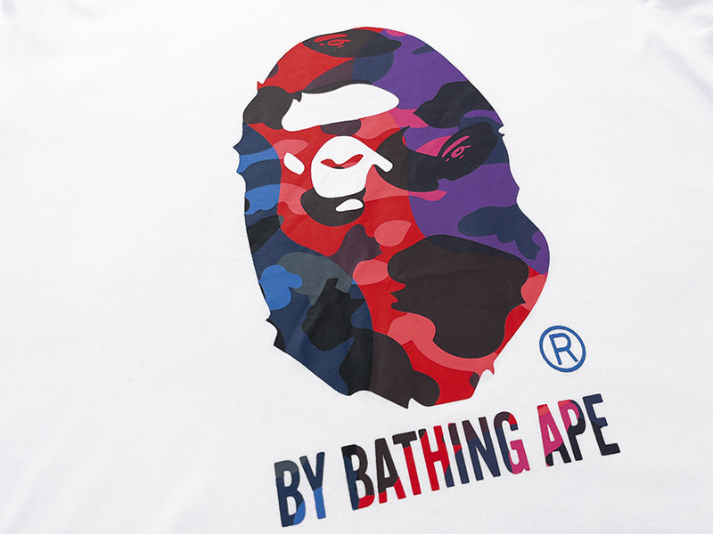 BAPE Color Camo Ape Head By Bathing Ape Tee