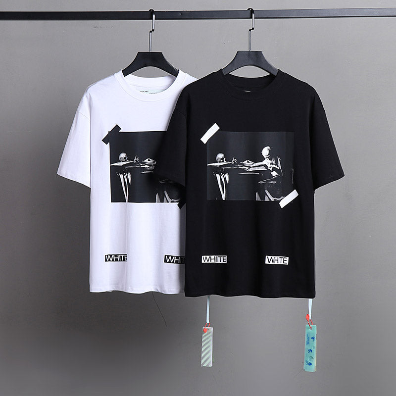 OFF-WHITE Oil Painting Series Arrow Pattern T-Shirt