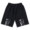 OFF-WHITE "Blur Arrow" Motion Graphic Cotton Sweatshorts