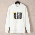 OFF WHITE Caravaggio Taped Graphic Hoodie – White & Black