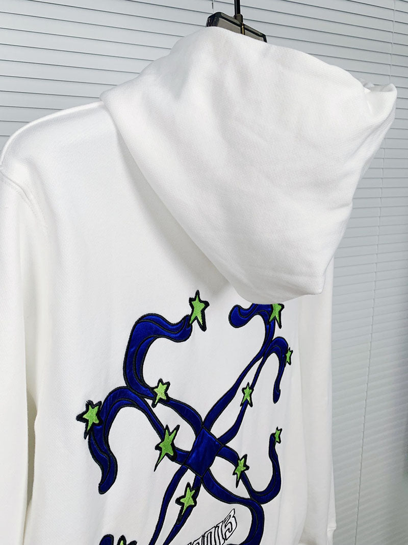 OFF WHITE Alien Arrow Pattern Hoodie – White & Black