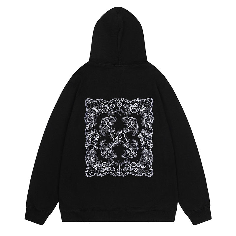 OFF-WHITE Logo Drawstring Hoodie