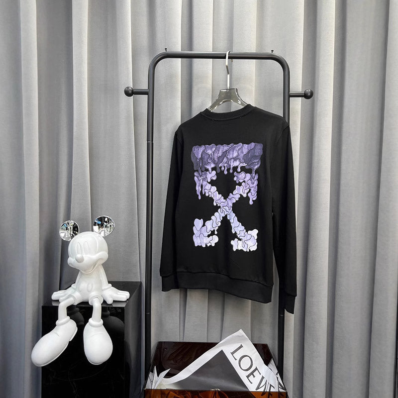 Off-White Fleece Crewneck Sweatshirt
