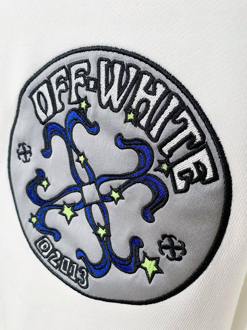 Off-White Alien Pattern Arrow Crewneck Sweatshirt
