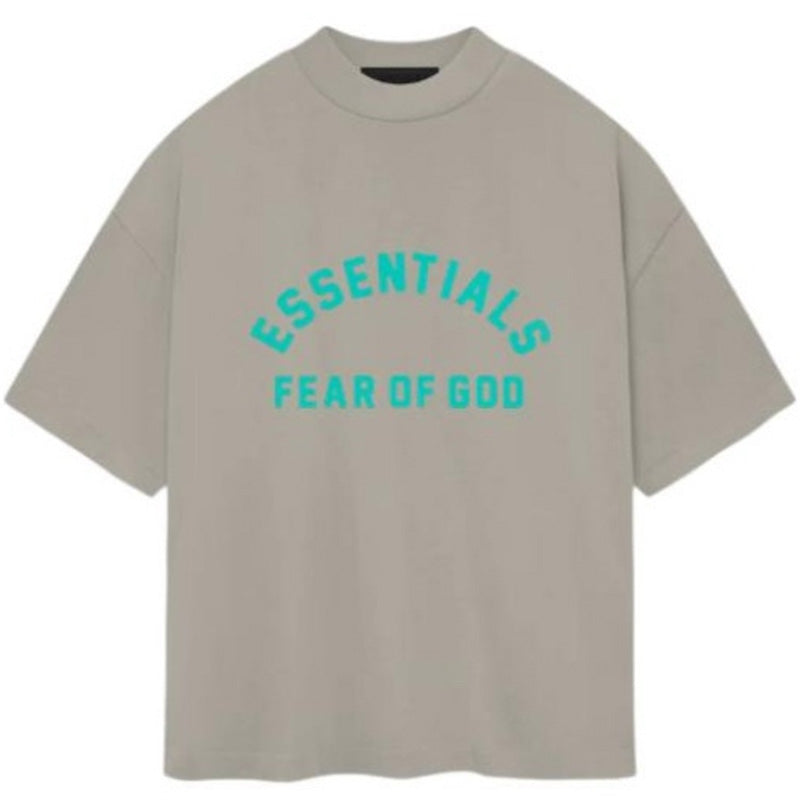Fear of God Essentials Kids Heavy Jersey Crewneck T-Shirt – Light Grey / Dark Gray / Black / Slate Gray / Yellow