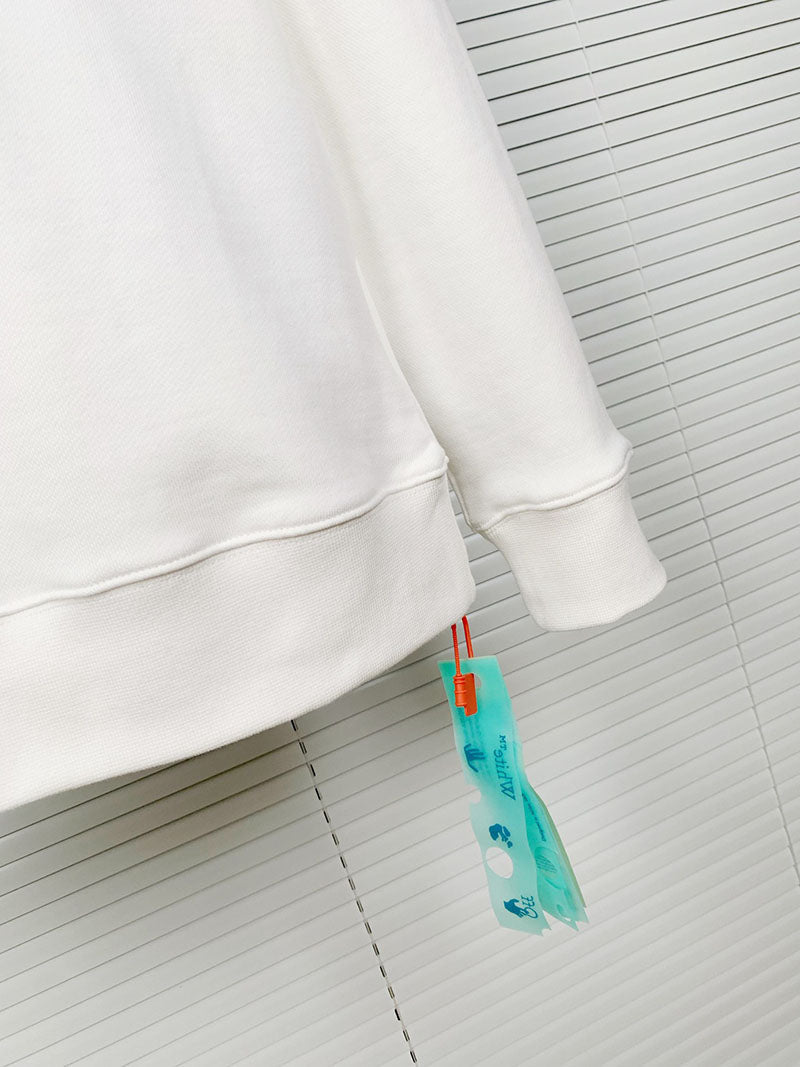 Off-White Alien Pattern Arrow Crewneck Sweatshirt