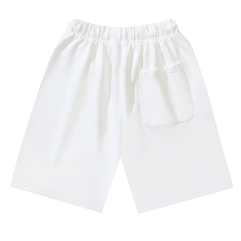 OFF-WHITE "Caravaggio Angel" Renaissance Graphic Cotton Sweatshorts