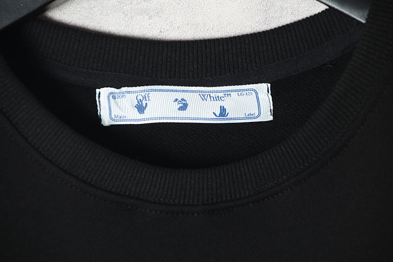 Off-White Caravaggio Black & White Oil Painting Arrow Crewneck Sweatshirt