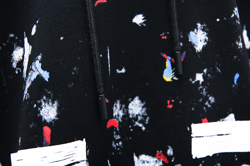 OFF-WHITE Fireworks Splash Graffiti Hoodie
