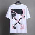 OFF-WHITE Pink Brushstroke Arrow Graphic T-Shirt