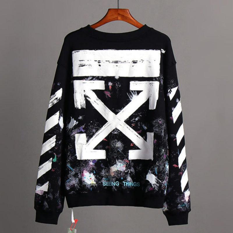 Off-White Classic Crewneck Sweatshirt — Black