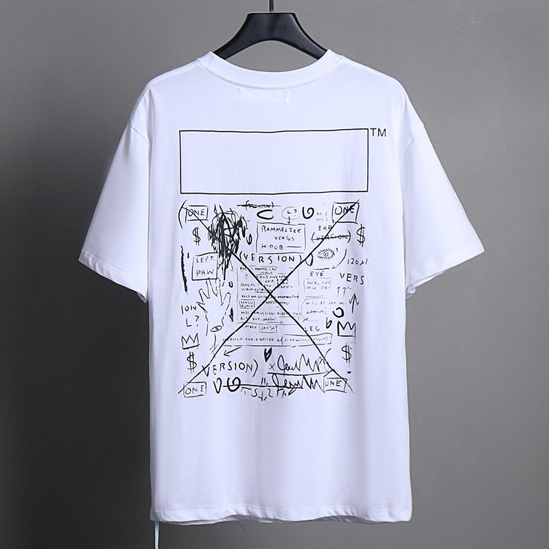OFF-WHITE™ x Basquiat Graffiti Art Graphic T-Shirt