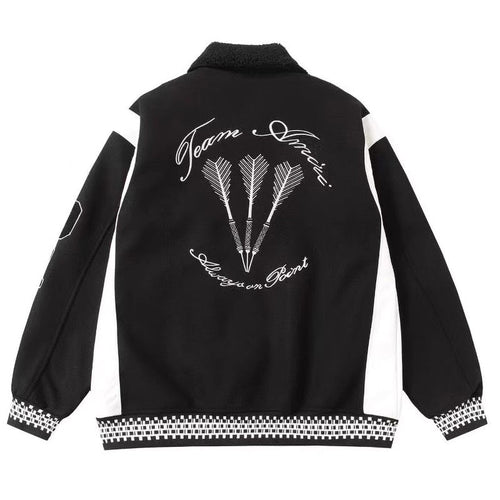 AMIRI Always On Point Baseball Jacket – Black Wool Blend