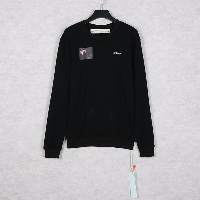 Off-White Oil Painting Series Arrow Pattern Crewneck Sweatshirt