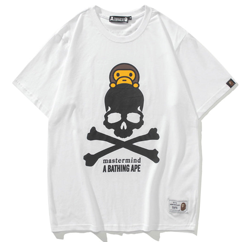 BAPE x Mastermind Japan Baby Milo Skull Tee